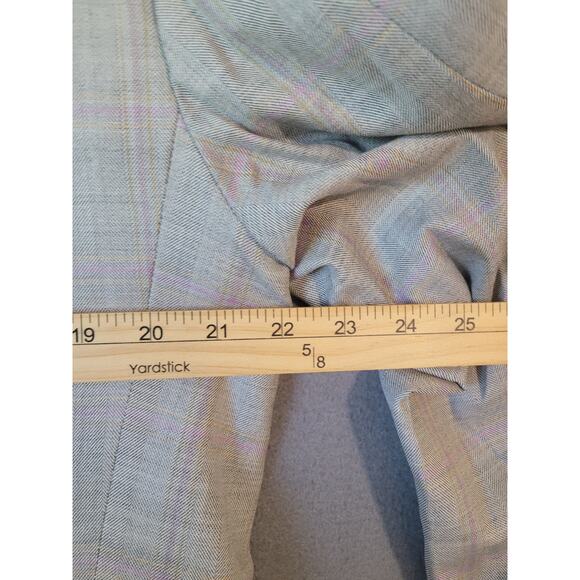Ermenegildo Zegna Trofeo Wool Blazer 44L Gray Silver Purple Trim EUC - Picture 6 of 11